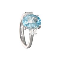 Anillo Crivelli Mujer Acquamarina in Oro blanco Acquamarina 372-3698-GL ACQ